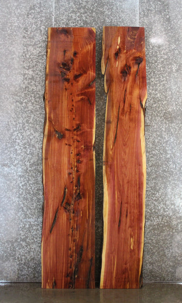 2- Rustic Red Cedar Live Edge Slabs, Counter Top Wood, Bar Top 20551,20558